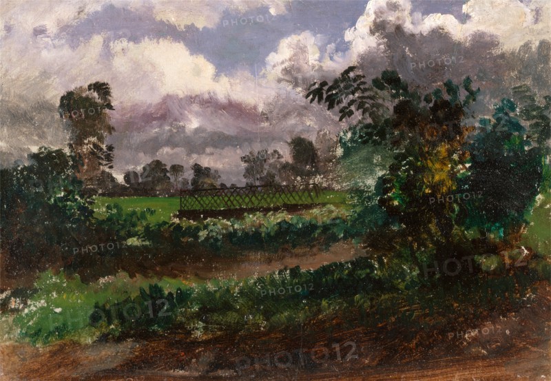A View across the Artist's Garden from his House at Exmouth, Devonshire, Francis Danby, 1793-1861, British