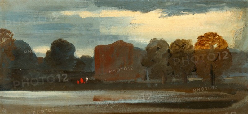 Landscape with Lake Lake Scene with Mountains, unknown artist, 19th century, British