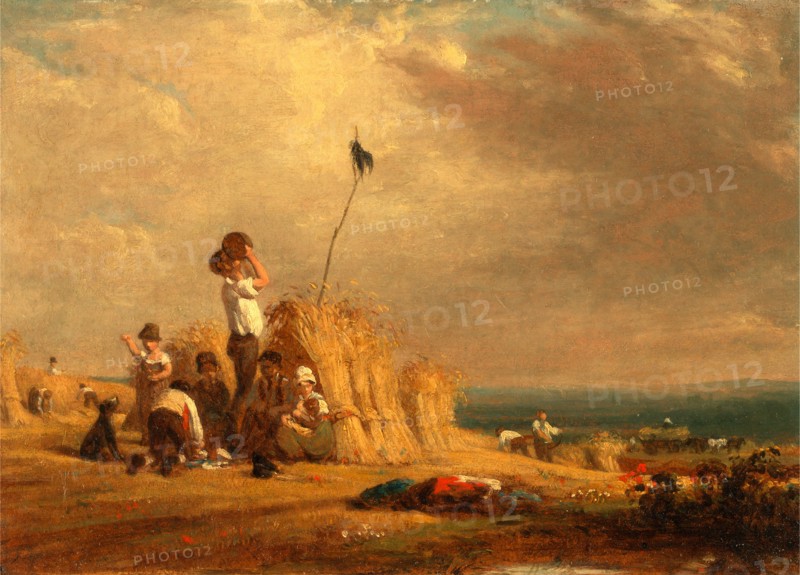 Mid-Day Rest, Harvest, William Frederick Witherington, 1785-1865, British