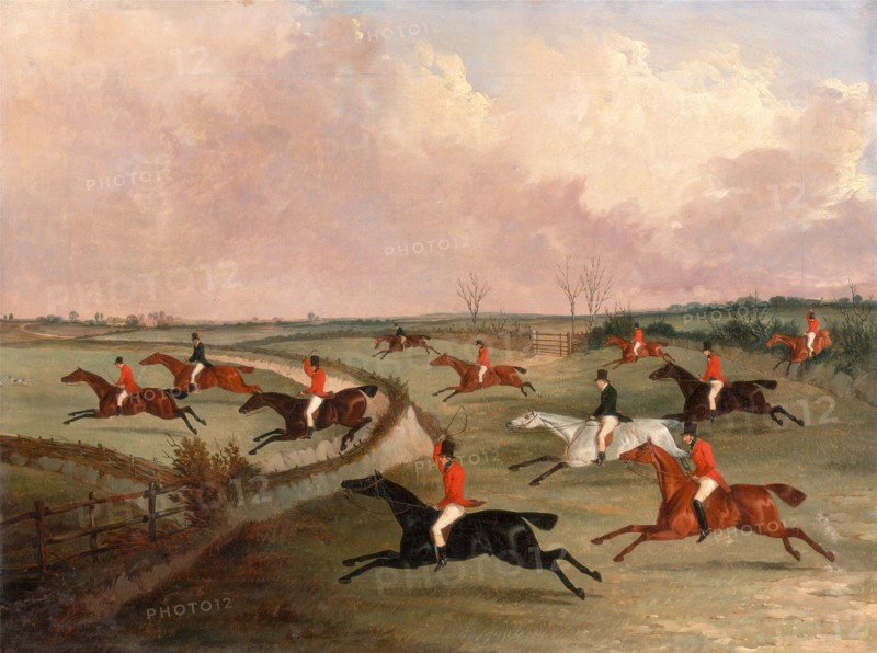 The Quorn Hunt in Full Cry: Second Horses, after Henry Alken, John Dalby, active 1826-1853, British