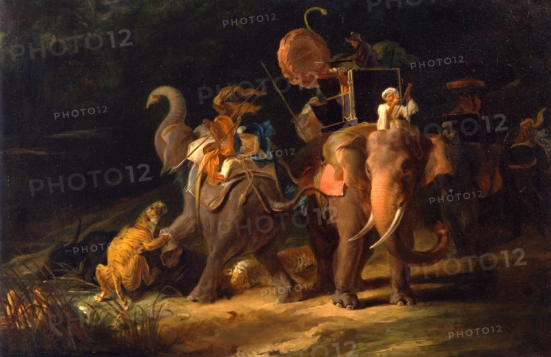 Tiger Hunting in the East Indies, Thomas Daniell, 1749-1840, British