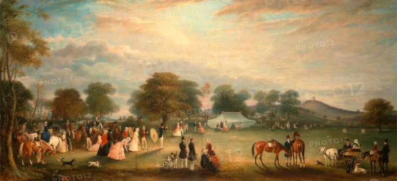 Archery Meeting in Bradgate Park, Leicestershire Signed and dated lower left: "J Ferneley [?] 1850", John Ferneley, 1782-1860, British