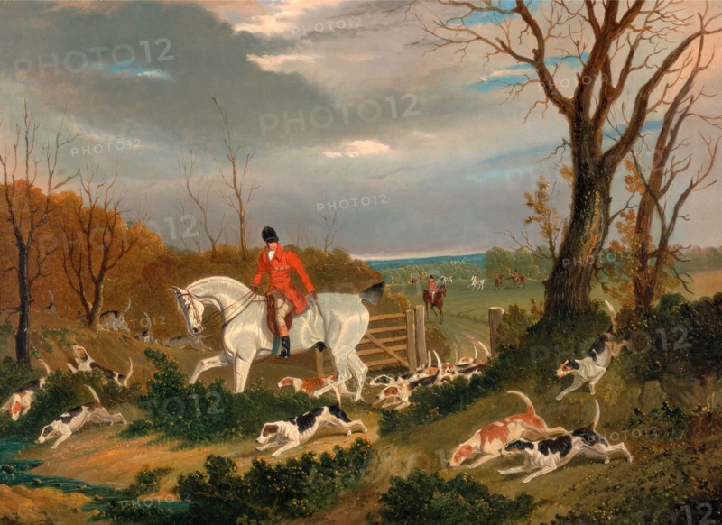 The Suffolk Hunt: Going to Cover near Herringswell The Suffolk Hunt - Going to Cover near Herringswell, John Frederick Herring, 1795-1865, British