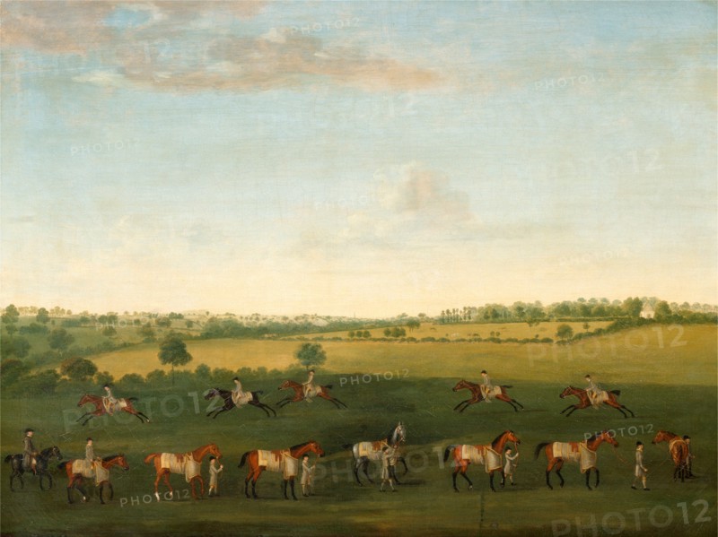 Sir Charles Warre Malet's String of Racehorses at Exercise, Francis Sartorius, 1734-1804, British