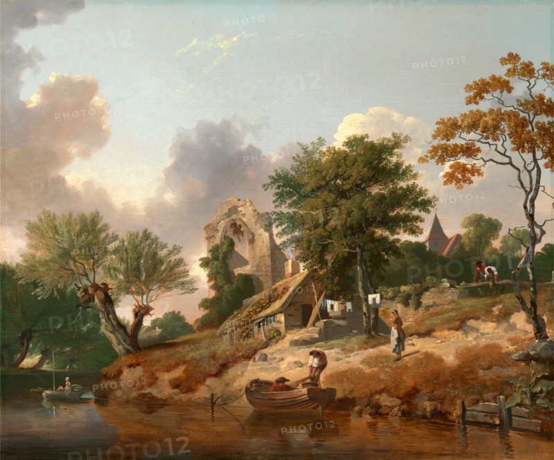 View on the Medway, Francis Wheatley, 1747-1801, British