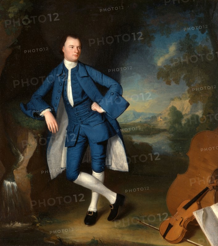 Portrait of a Man An Unknown Man in a Landscape, George Romney, 1734-1802, British