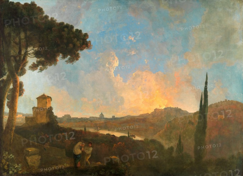 A View of the Tiber with Rome in the Distance, Richard Wilson, 1714-1782, British