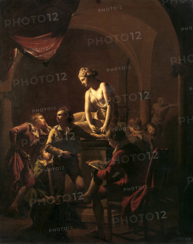 Academy by Lamplight, Joseph Wright of Derby, 1734-1797, British