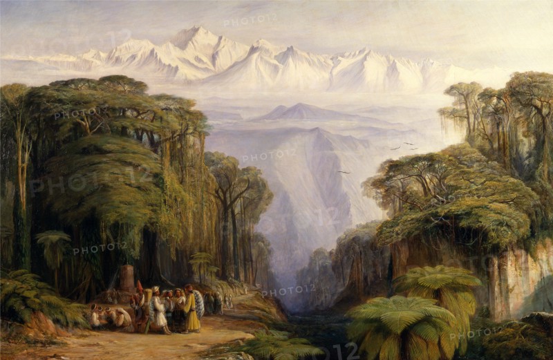 Kangchenjunga from Darjeeling Kinchinjunga from Darjeeling, India Signed and dated in monogram in lower left: "EL 1879", Edward Lear, 1812-1888, British