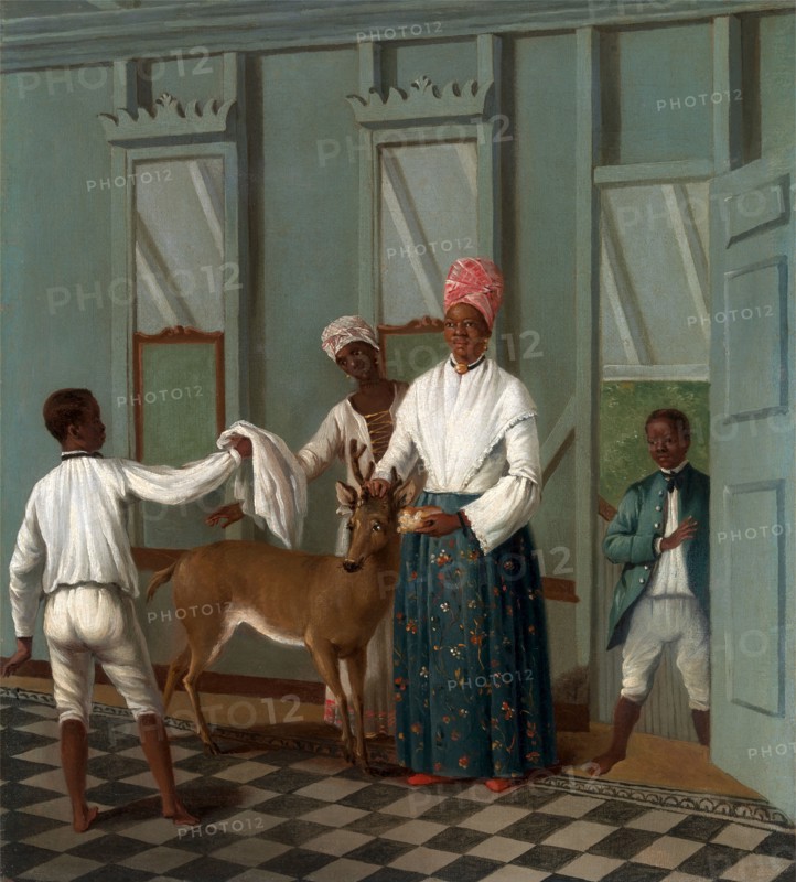 Servants Washing a Deer, Agostino Brunias, 1728-1796, Italian