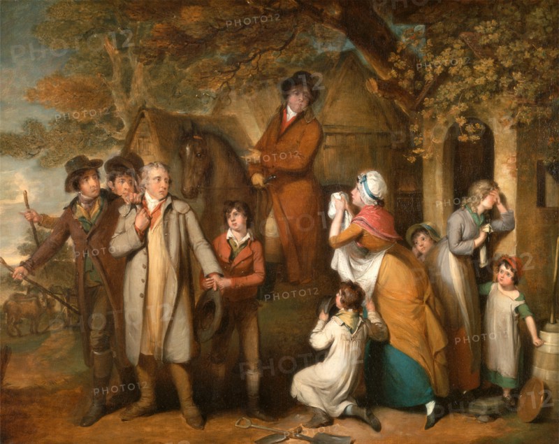 The Severe Steward, or Unfortunate Tenant The Rapacious Steward or the Unfortunate Tenant, William Redmore Bigg, 1755-1828, British
