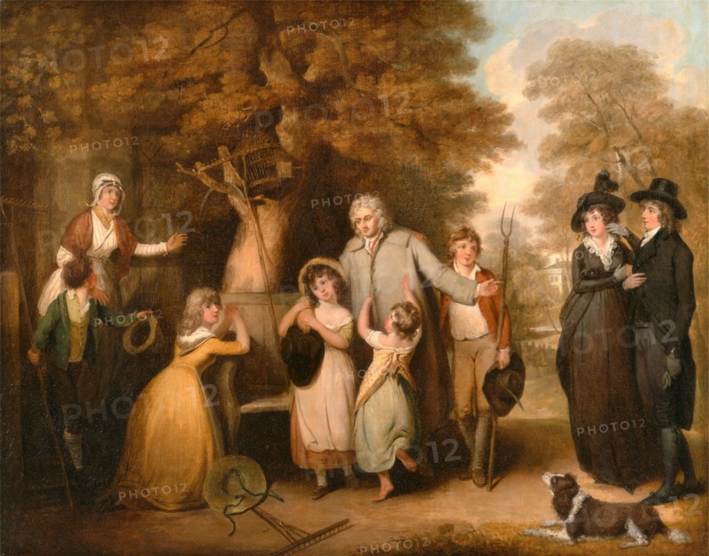 The Benevolent Heir or the Tenant Restored to his Family, William Redmore Bigg, 1755-1828, British
