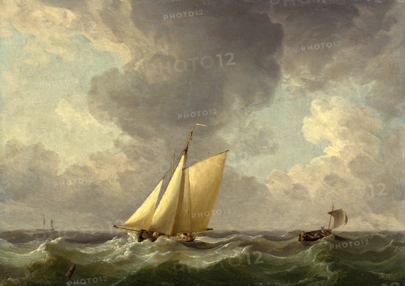 A Cutter in a Strong Breeze Signed, lower left: "C. B.", Charles Brooking, 1723-1759, British