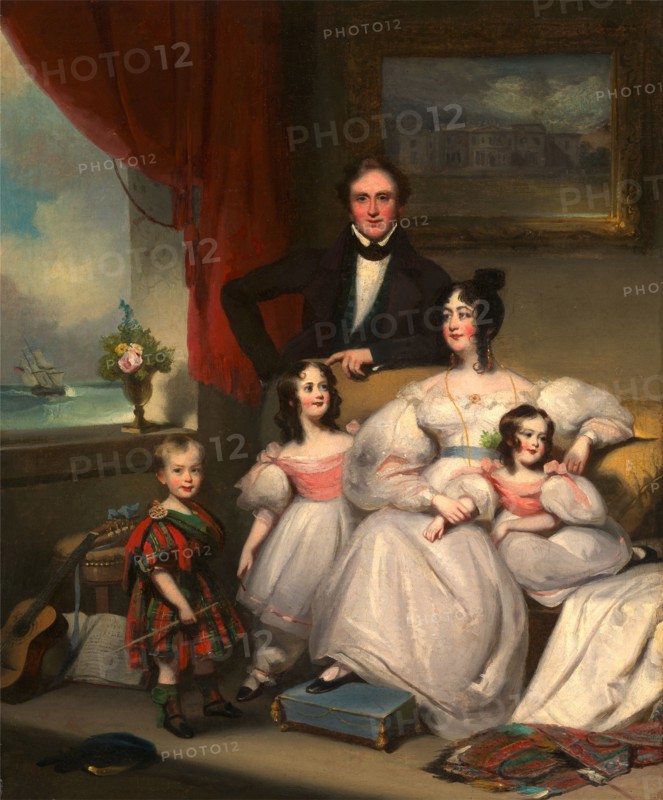 An English Family in Macao, George Chinnery, 1774-1852, British