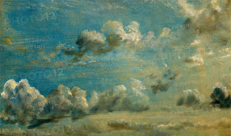 Cloud Study Study of Cumulus Clouds Study of Cumulus Clouds back: "Sep 21 1822 past one o'clock looking South wind very fresh at East, but warm.", John Constable, 1776-1837, British
