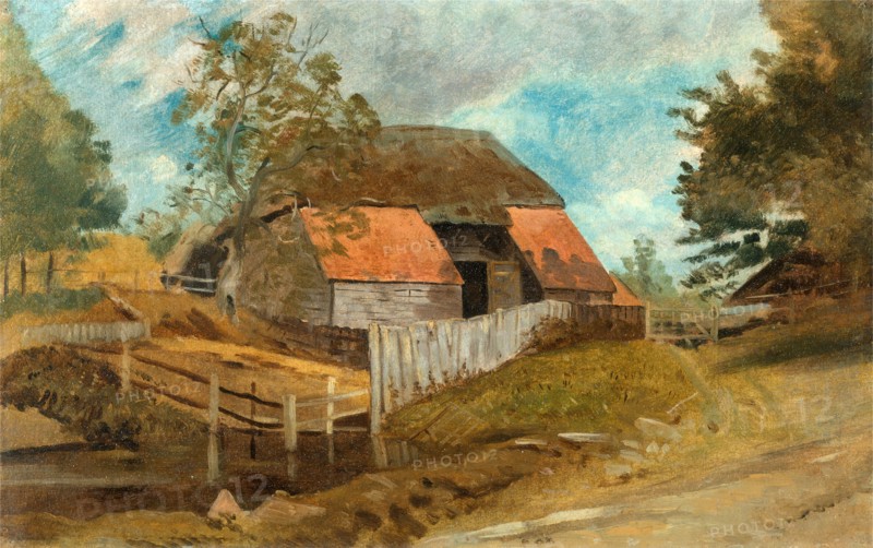 Old Barn, Lionel Constable, 1828-1887, British