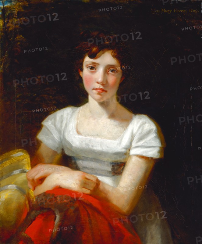 Mary Freer Inscribed in yellow paint, upper right: "Miss Mary Freer" Dated in yellow paint, upper right: "1809", John Constable, 1776-1837, British