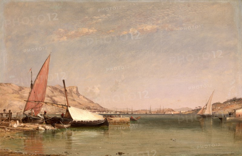 Toulon (?) Signed lower right: "E. W. Cooke R.A.", not dated, Edward William Cooke, 1811-1880, British