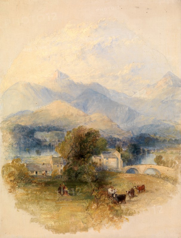 View from Mr. Southey's House, Keswick, Thomas Creswick, 1811-1869, British