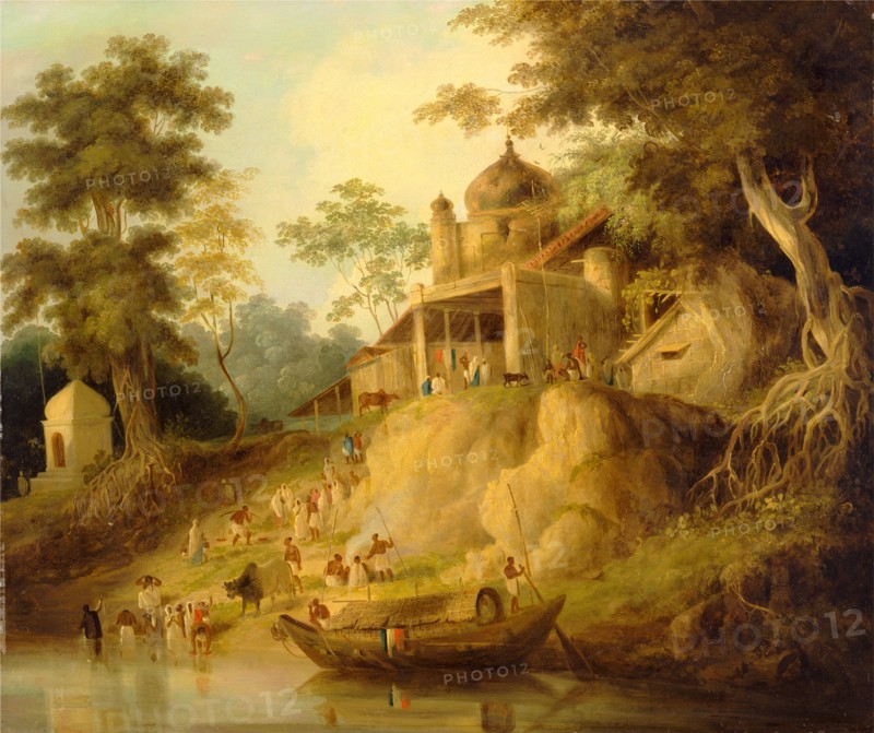 The Banks of the Ganges, Attributed to William Daniell, 1769-1837, British
