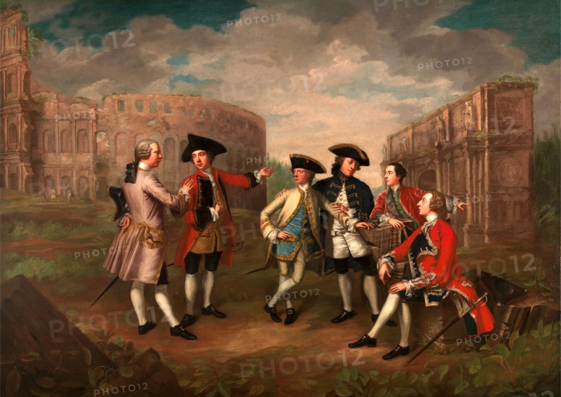 British Gentlemen in Rome Connoisseurs in Rome British Mi'Lords in Rome, Katharine Read, 1723-1778, British