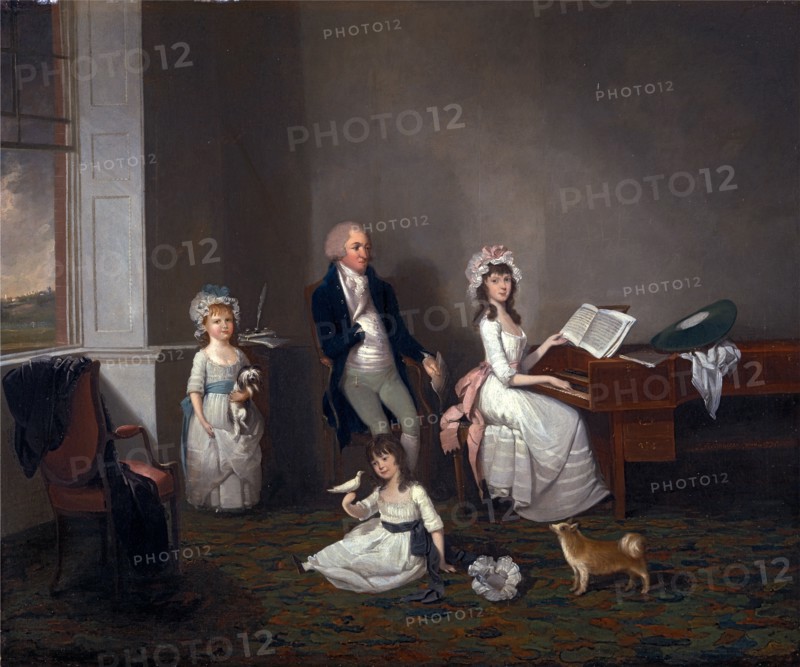John Richard Comyns of Hylands, Essex, with His Daughters, John Greenwood, 1727-1792, American