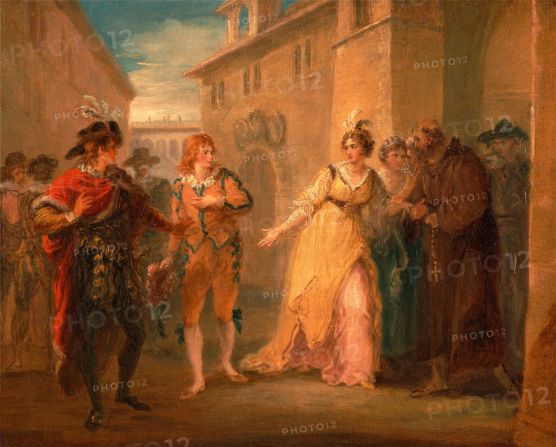 The revelation of Olivia's betrothal, from "Twelfth Night," Act V, Scene i The Revelation of Olivia's Betrothal A Scene from 'Twelfth Night,' V, i, c.1790, William Hamilton, 1751-1801, British