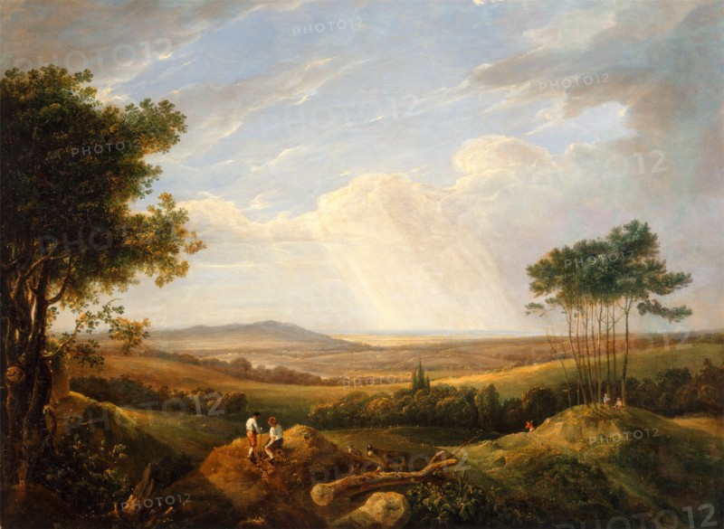 Landscape with Figures, Capt. Thomas Hastings, 1778-1854, British