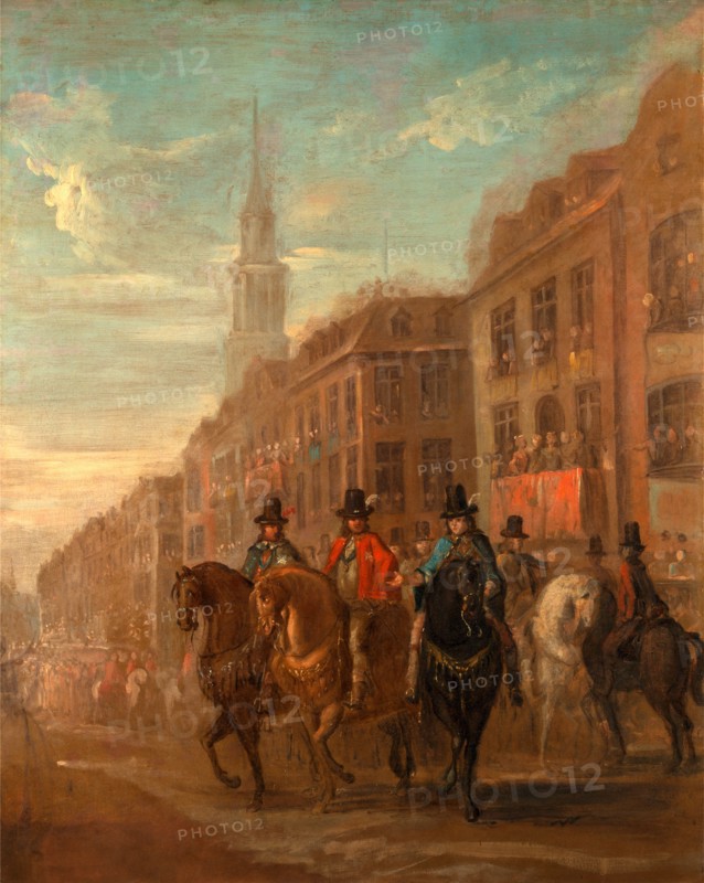 Restoration Procession of Charles II at Cheapside, London William Hogarth, 1697-1764, British