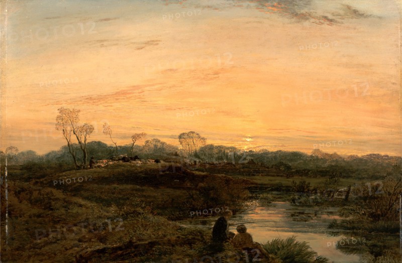 Evening, Bayswater Signed and dated in brown paint, lower left: "J. Linnell. 1818", John Linnell, 1792-1882, British