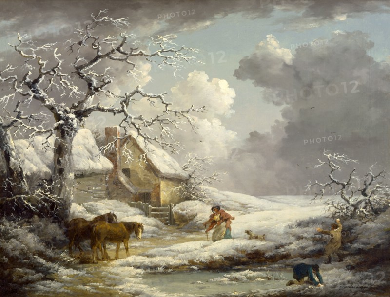 Winter Landscape Signed and dated, lower right: "G. Morland 1790", George Morland, 1763-1804, British