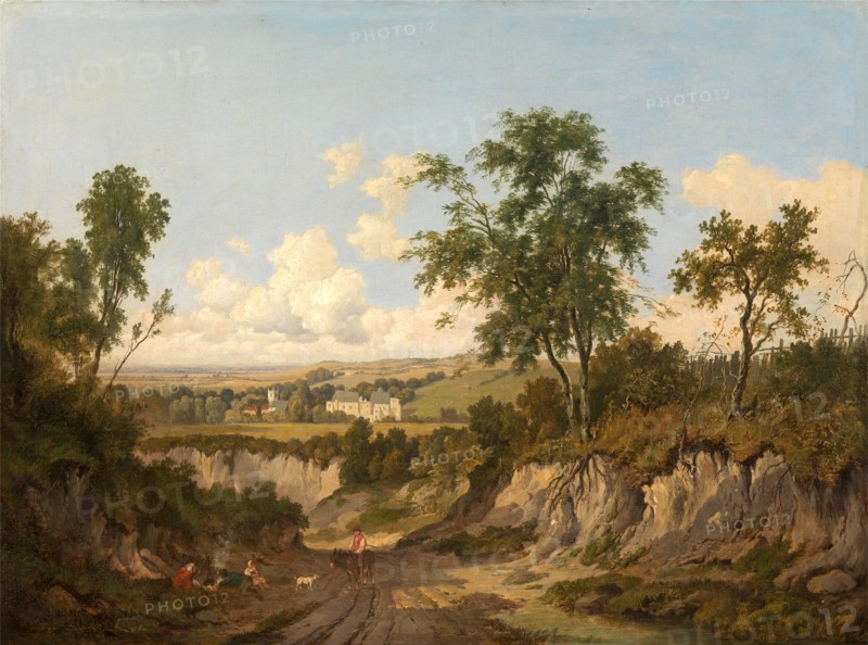 Penshurst Place, Kent Signed in black paint, lower left: "Pat Nasymth", Patrick Nasmyth, 1787-1831, British