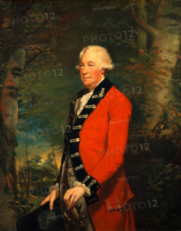 Sir Ralph Milbanke, Bt., in the Uniform of the Yorkshire (North Riding) Militia Signed and dated in paint, lower right: "J. Northcote [pinxit?] 178[?]", James Northcote, 1746-1831, British