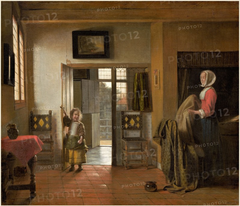 Pieter de Hooch, Dutch (1629-1684), The Bedroom, 1658-1660, oil on canvas
