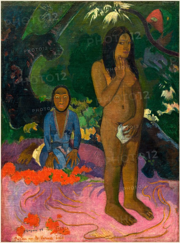 Paul Gauguin, French (1848-1903), Parau na te Varua ino (Words of the Devil), 1892, oil on canvas