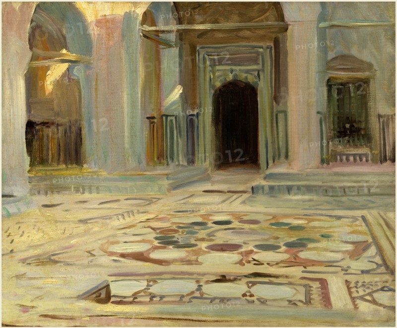 John Singer Sargent, American (Pavement, Cairo, 1891, oil on canvas