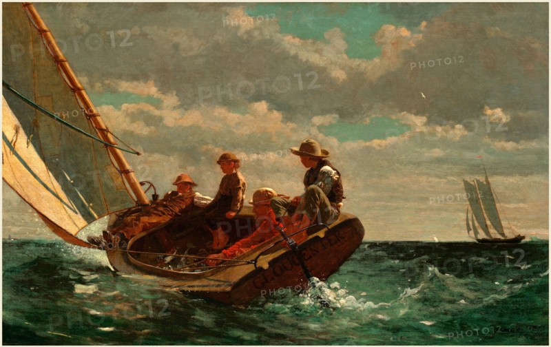 Winslow Homer, American (1836-1910), Breezing Up (A Fair Wind), 1873-1876, oil on canvas