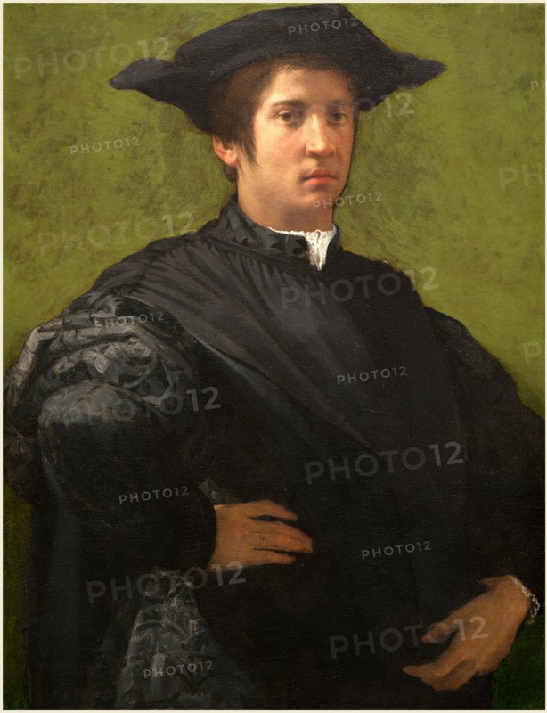 Rosso Fiorentino, Italian (1494-1540), Portrait of a Man, early 1520s, oil on panel