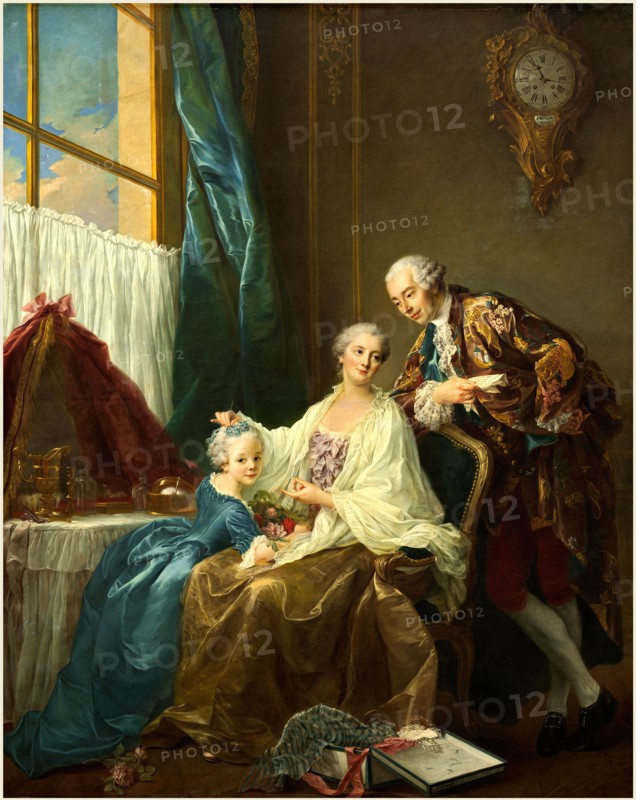 FranÃ§ois-Hubert Drouais, French (1727-1775), Family Portrait, 1756, oil on canvas
