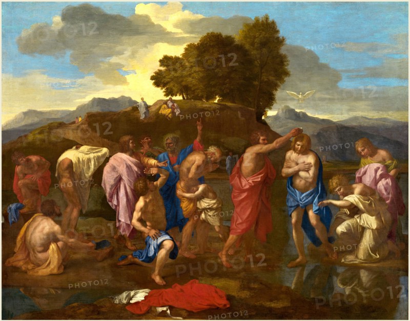 Nicolas Poussin, French (1594-1665), The Baptism of Christ, 1641-1642, oil on canvas
