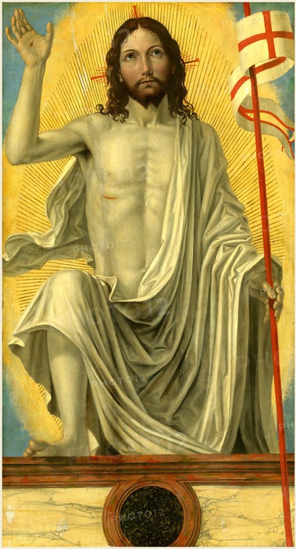 Bergognone, Italian (c. 1453-1523), Christ Risen from the Tomb, c. 1490, oil on panel
