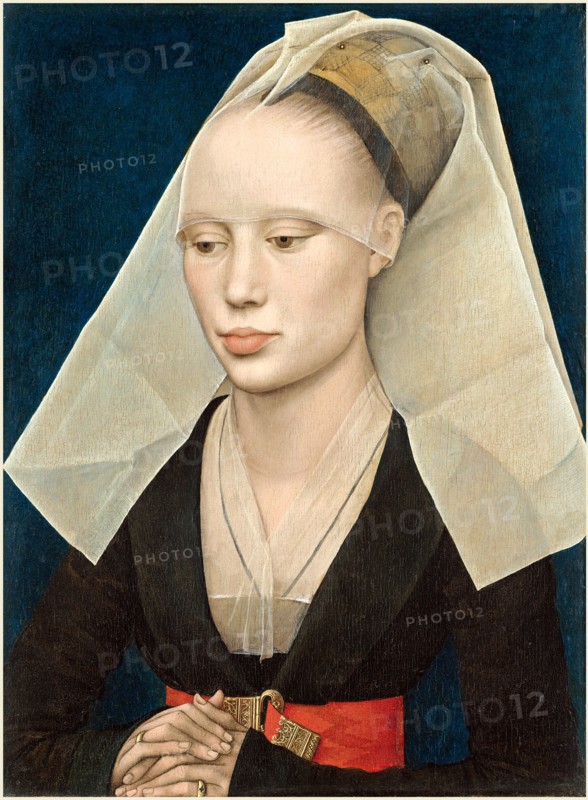 Rogier van der Weyden (Netherlandish, 1399-1400-1464), Portrait of a Lady, c. 1460, oil on panel
Washington, National Gallery