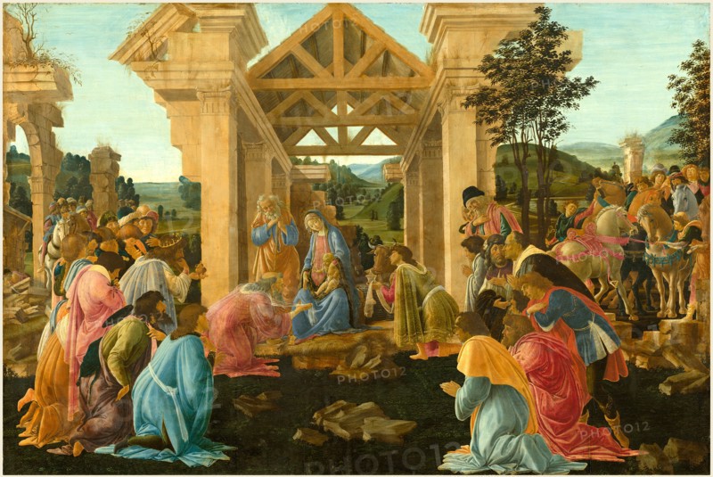 Sandro Botticelli, Italian (1446-1510), The Adoration of the Magi, c. 1478-1482, tempera and oil on panel