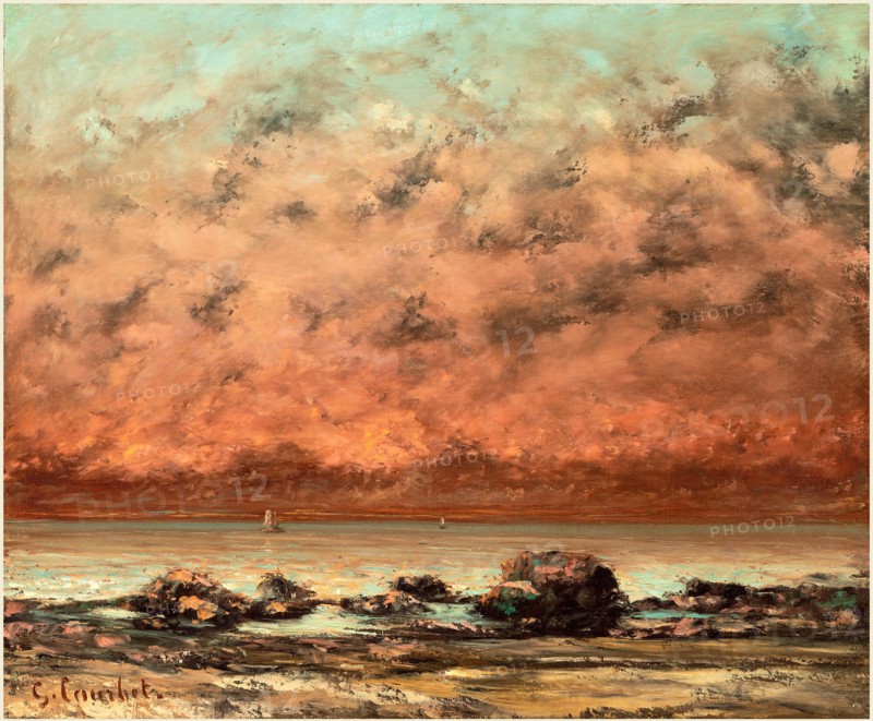 Courbet, The Black Rocks at Trouville