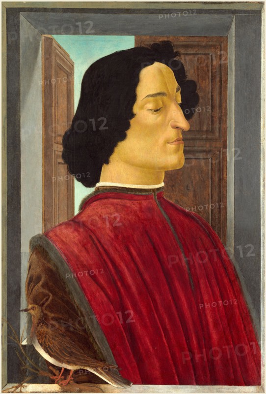 Sandro Botticelli, Italian (1446-1510), Giuliano de' Medici, c. 1478-1480, tempera on panel