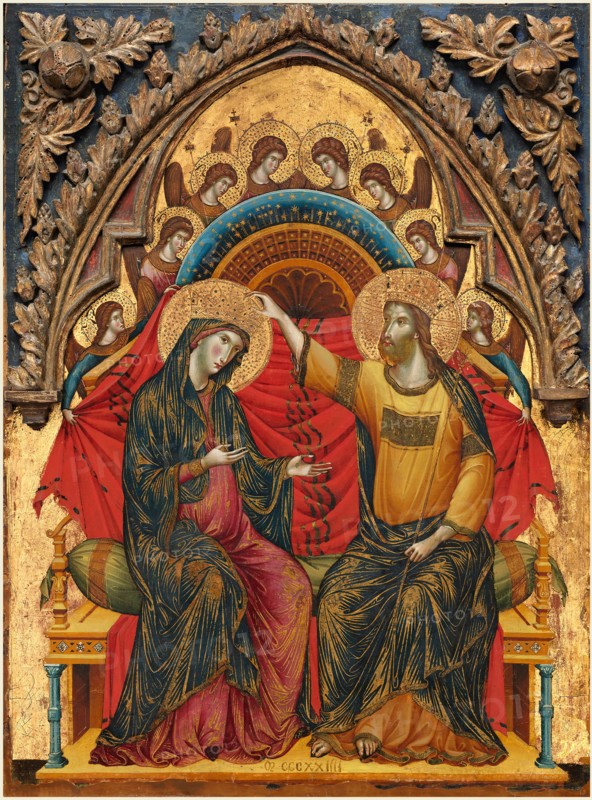 Paolo Veneziano, The Coronation of the Virgin, Italian, active 1333-1358-1362, 1324, tempera on panel