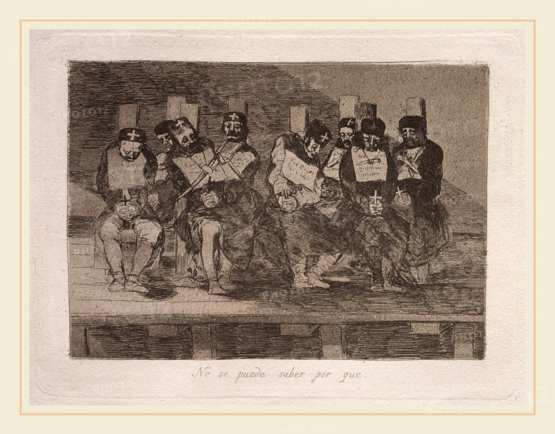 Francisco de Goya, No se puede saber por que (One Can't Tell Why), Spanish, 1746-1828, published 1863, etching, burnished lavis, drypoint, and burin
