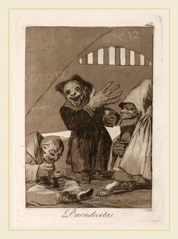 Francisco de Goya, Duendecitos (Hobgoblins), Spanish, 1746-1828, published 1799, etching and burnished aquatint