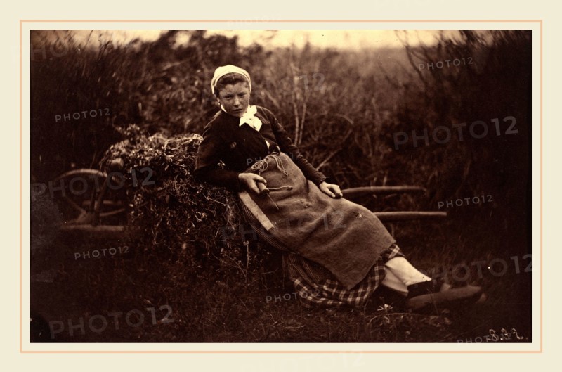 Auguste Giraudon's Artist, Peasant, French, active 1870s, c. 1870, albumen print from collodion negative