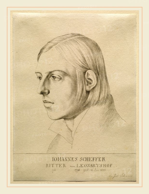 Julius Schnorr von Carolsfeld, German (1794-1872), Johann Evangelist Scheffer von Leonhardshoff, c. 1822, graphite on wove paper
